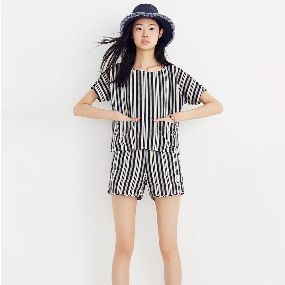 Madewell Boxy Top in Evelyn Stripe